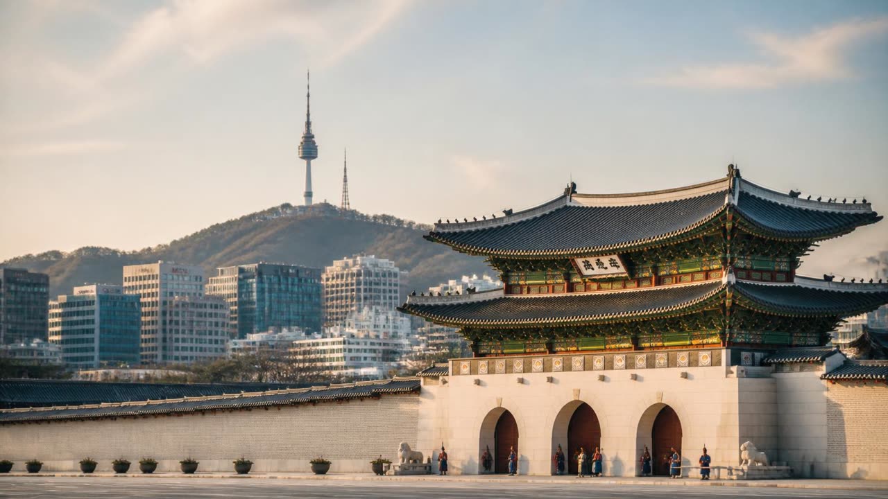 首爾光化門．南山塔旅行意象
